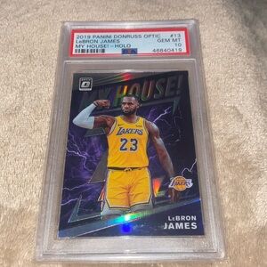 2019 panini My House Lebron James HOLO #13 rare PSA 10